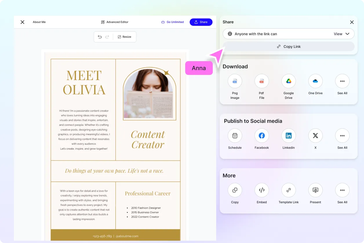 Free AI About Me Generator, Free About Me Maker Online